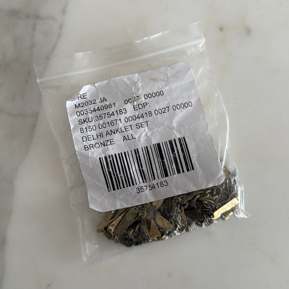 BNWT Free People Delhi Anklet Set in Bronze - Picture 7 of 9